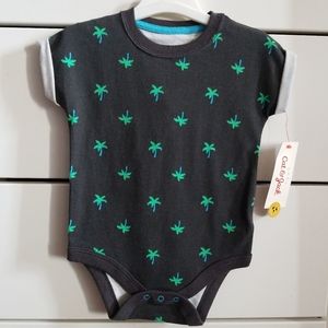 ⭐️Bundle 2/$13⭐️ Baby Cat & Jack Palm Tree Onesie